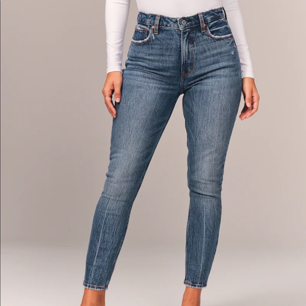 Abercrombie curve love skinny jeans high rise